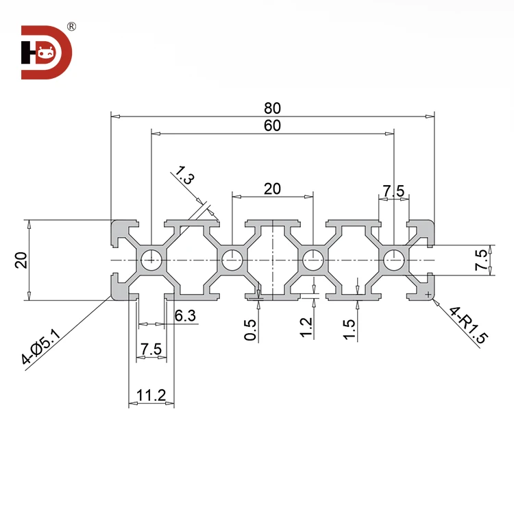 product 2080 industrial extrusion aluminum profile equipment rack automation aluminum profile 2080-3