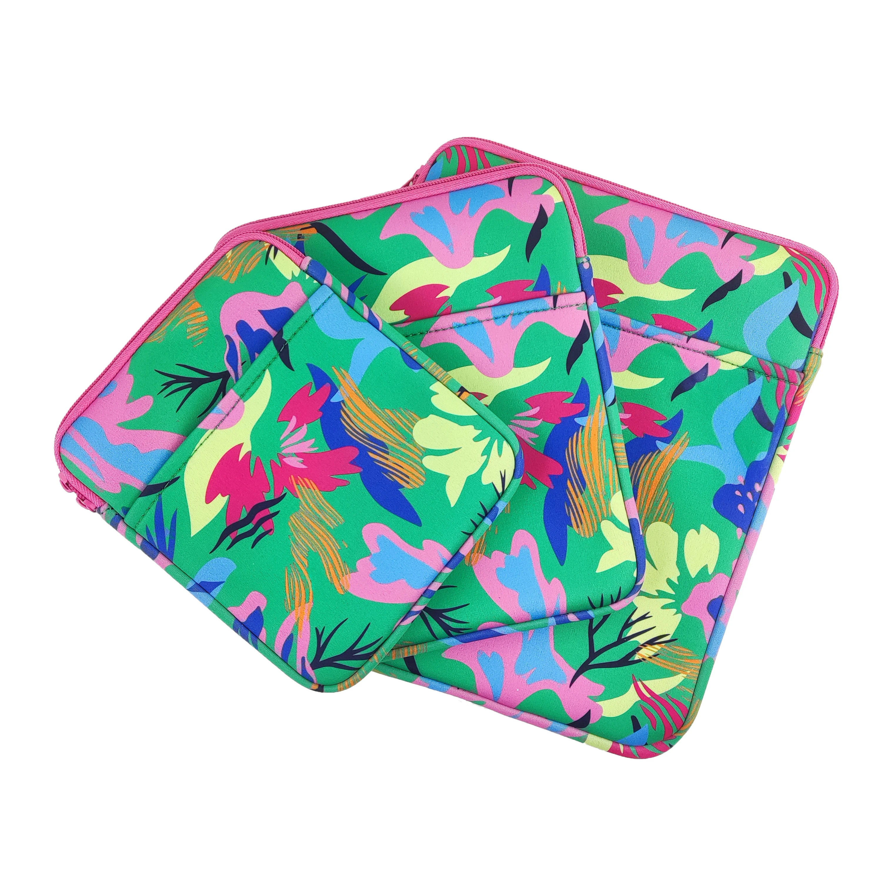 Sublimation Custom Neoprene Laptop Bag with Pocket Waterproof Kindle Case Laptop Case Neoprene Book Sleeve for School