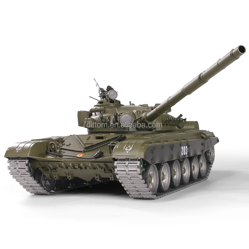 2.4G 1: T-72メタルロシアRCメインバトルタンクHL3939-1