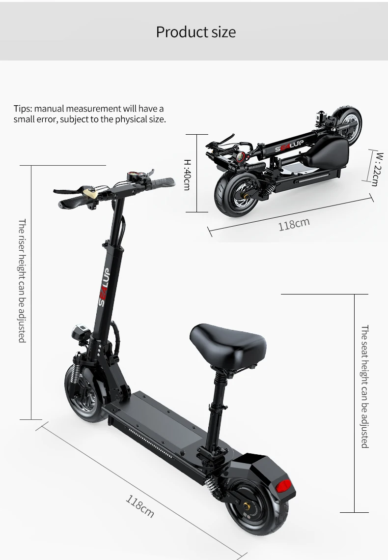 Sealup Q5 Folding Electric Scooter For Adults -400w Motor Foldable ...