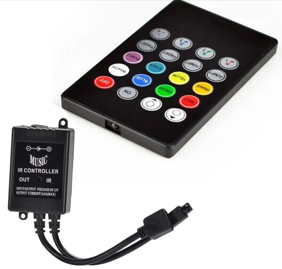 20 Keys Music Voice Sensor Controller Sound Ir Remote Control Rgb 3528