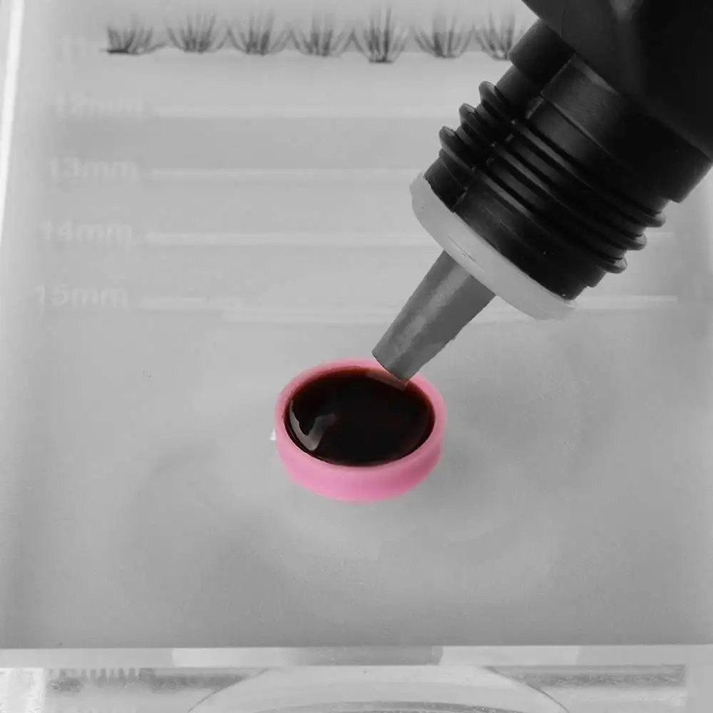 100 шт. клей для наращивания ресниц держатель чашки одноразовые пластиковые розовый клей панель ЖК-дисплея клей, Длительное Действие, аксессуары