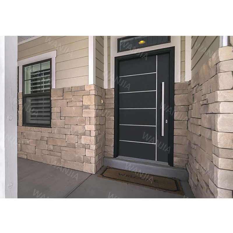 Latest Modern Design Villa Exterior Front Entry Doors Pivot Metal Doors Exterior Steel Door for Home
