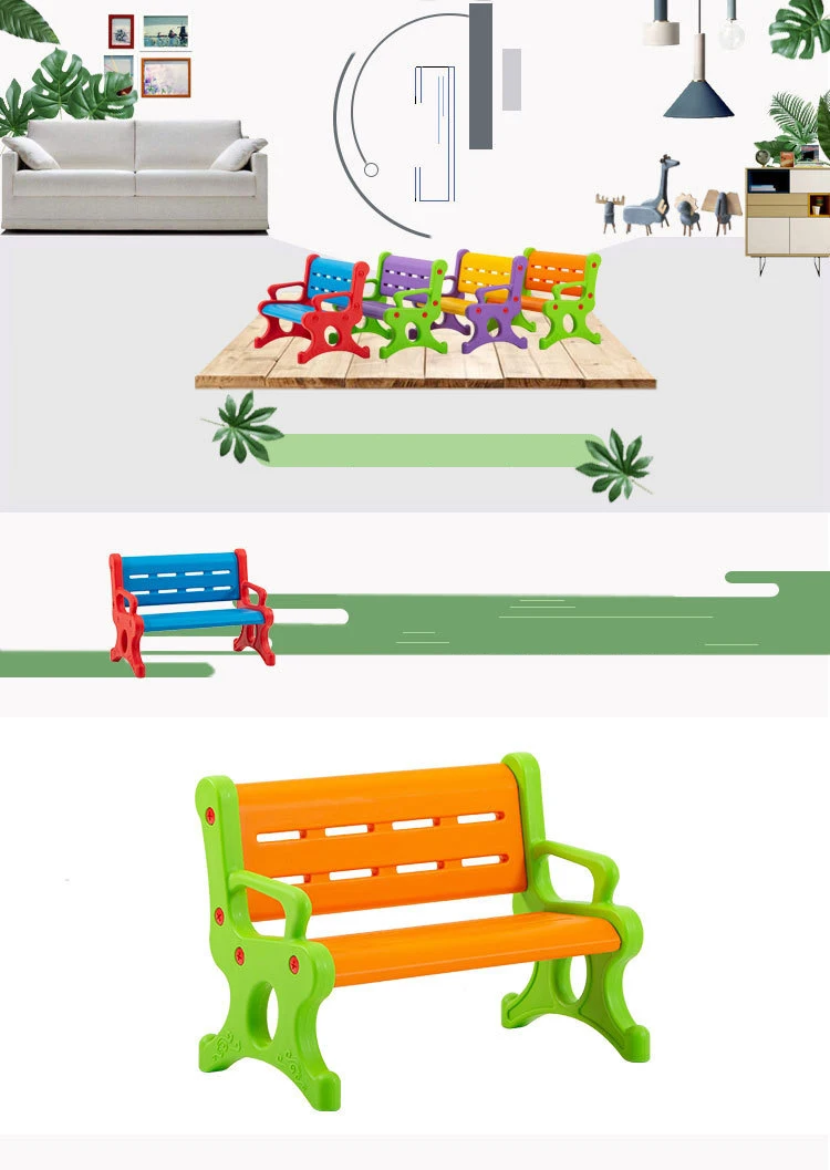 Union-play Kids Plastic Bench - Perfect for Kindergarten