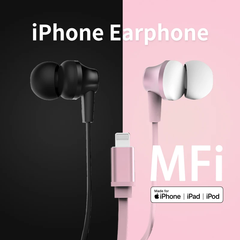Nitika Earphone Mfi Certified Wired Headset With Remote And Mic For Iphone Buy Mfi Earphone