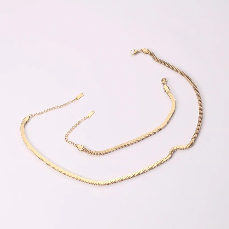 Joolim 18k Gold Plated Stainless Steel Jewelry Fish Scale Chain