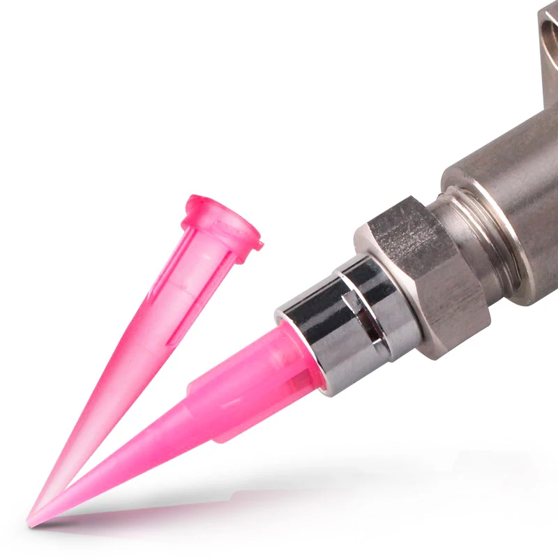 Plastic Tapered Syringe Needles Tip Adhesive Glue Dispensing Syringe Needles