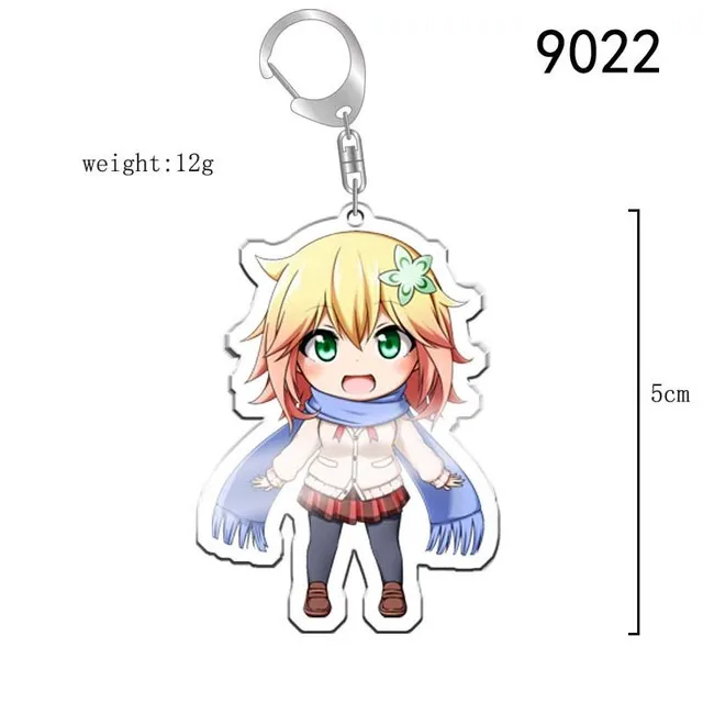 Anime Keychain Gabriel DropOut Tania Gabriel Satanichia Portachiavi White Tenma McDowell Kurumizawa Two Side Keyring