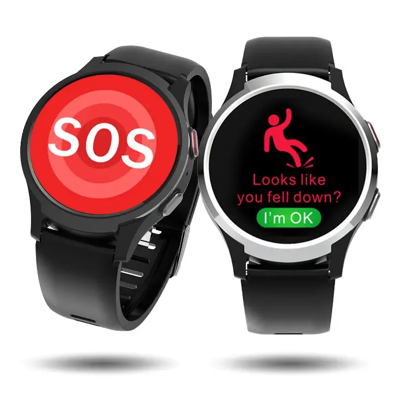 Enhanced 4G Elderly Smart Watch with Anti-Lost Fall Detection
