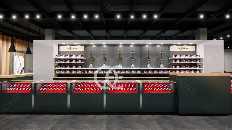 Smoke Shop Display Rack Showcase Showcase Retail Store Shop Cabinet For ...