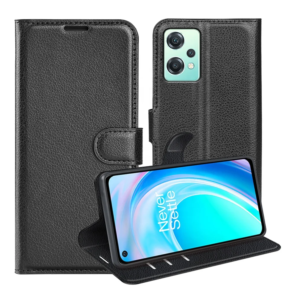For Oneplus Nord CE 4 2 Lite N200 5G Black Pu Leather Flip Wallet Back Case Cover for OPPO K12X 5G