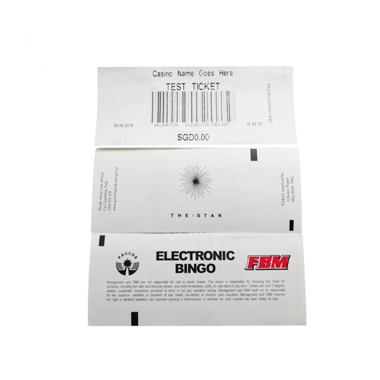 Термобумажный билет OLANTAI с индивидуальным принтом