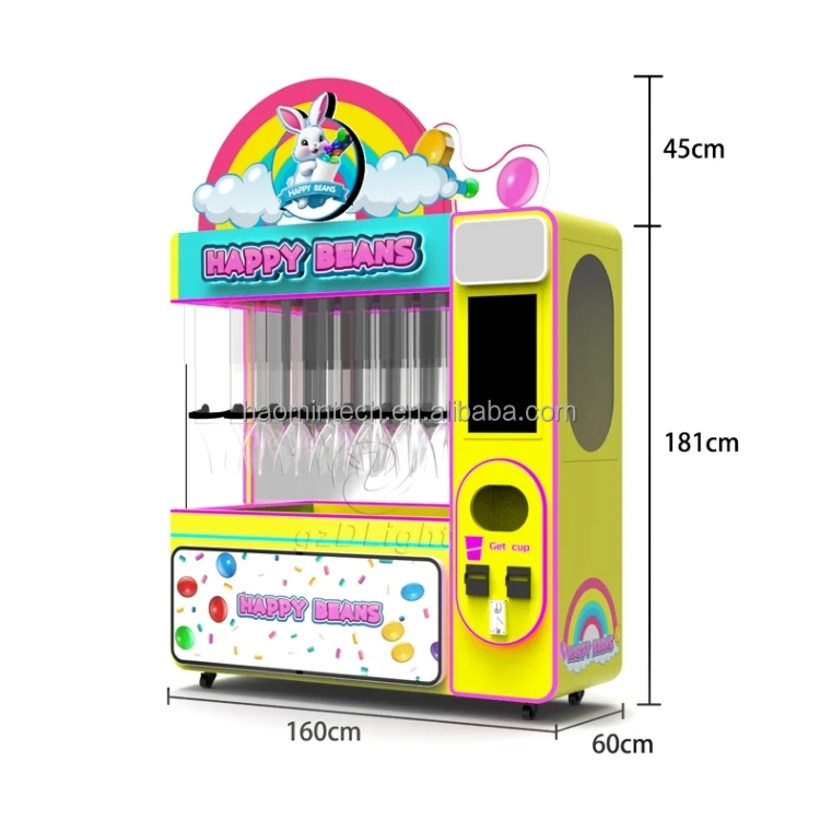 Automatic Chocolate Jelly Bean Nut Specific Size Food Dispenser Vending Machine for Commercial Use