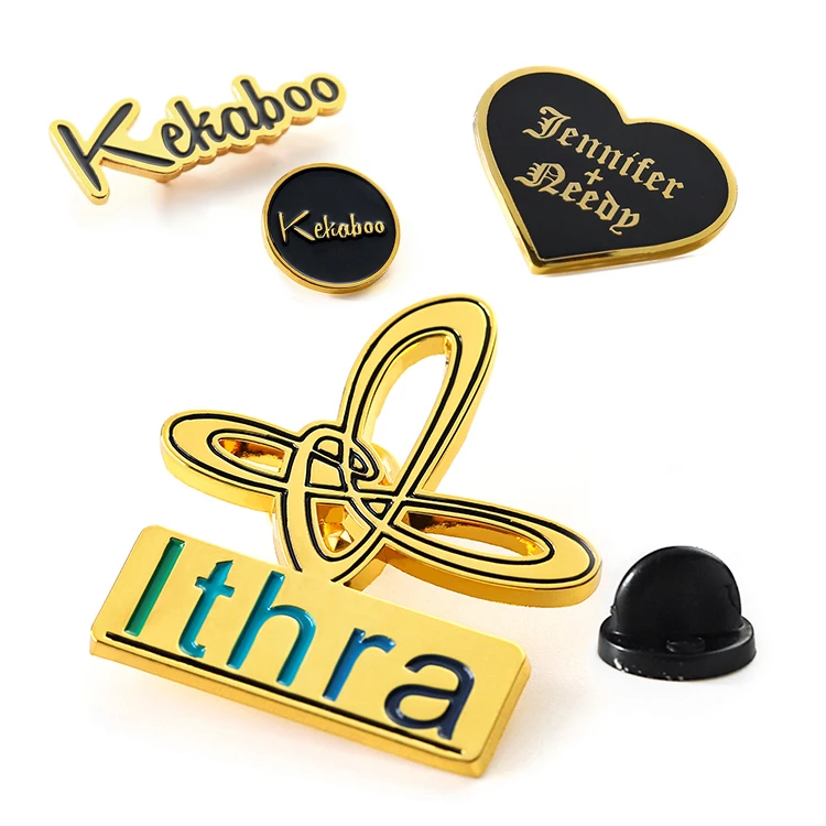 Factory Suppliers Custom Logo Fitted Baseball Hat Pins Emblem Hard Soft