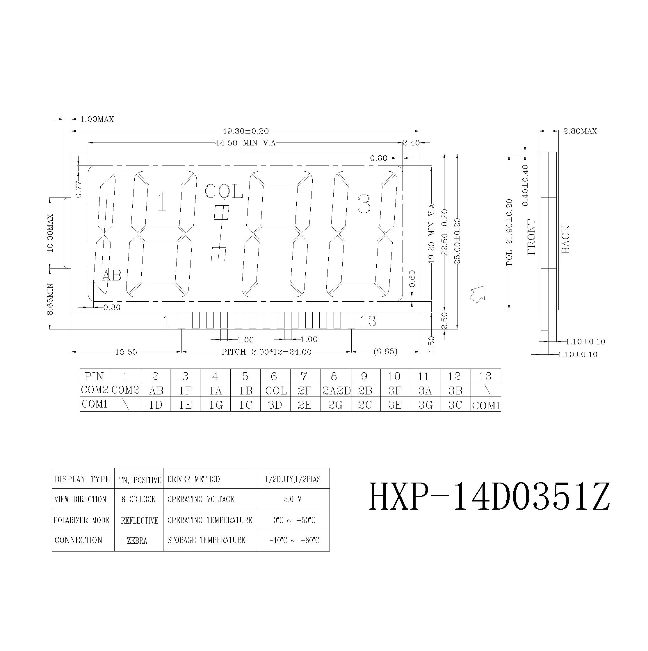 With Zebra Connector Timer Gauge Micro Module For Electronic Display Digital Car Lcd Alarm Clock