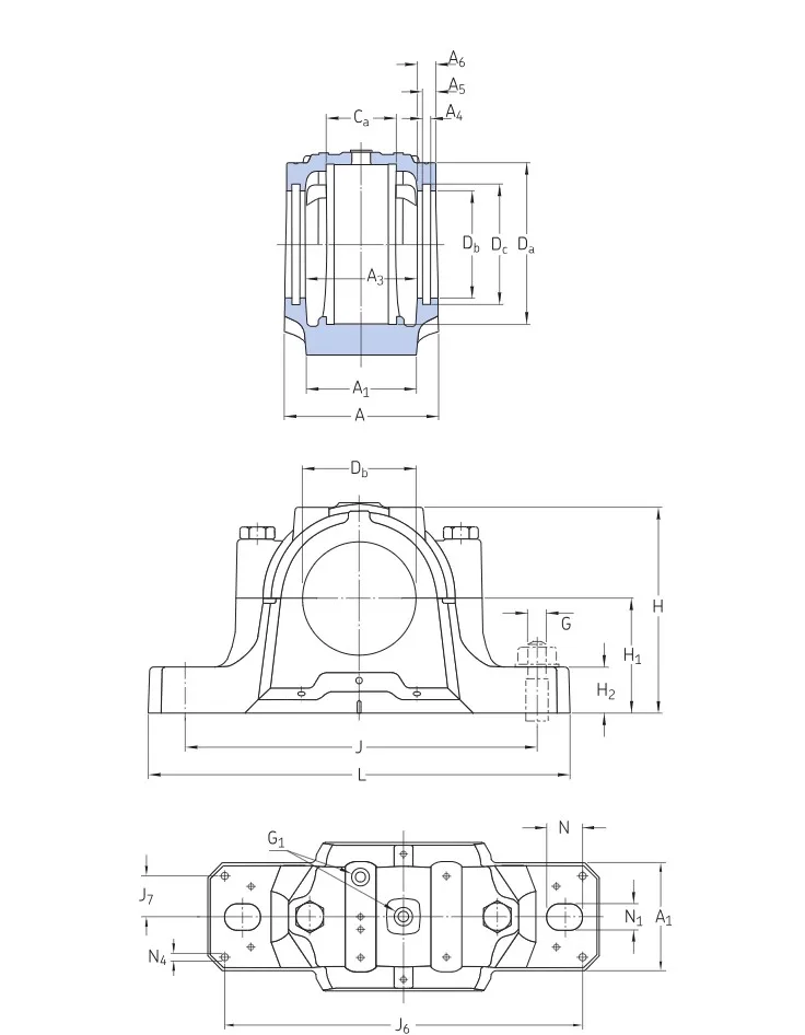 Snl 522619 Split Plummer Block Housing Snl522619 Pillow Block Bearing