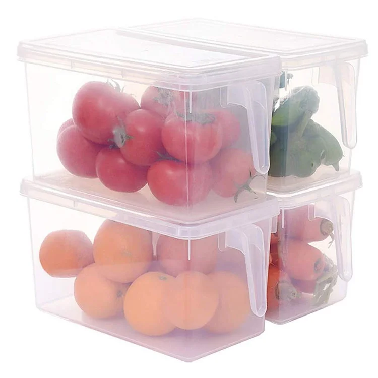 Kitchen Organizer Fridge Freezer Storage Stackable Plastic Boxes Reusable  Containers To Keep Fresh For Produce Fruits Vegetables - Buy Reusable