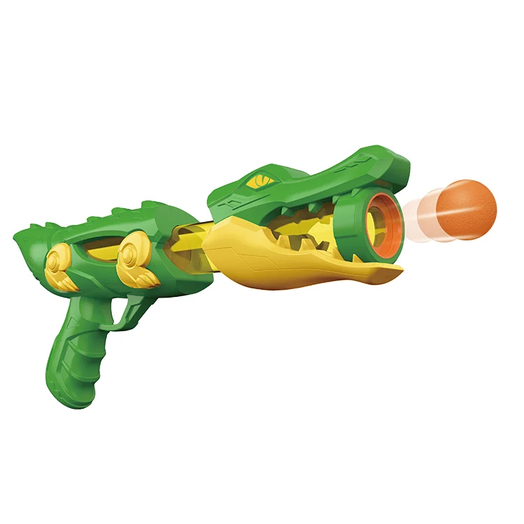 Pistolet Jouet Crocodile WildBlasterz Deluxebase – Balles Mousse, Intérieur/extérieur, Développe La Coordination, 5 Modèles Animaux
