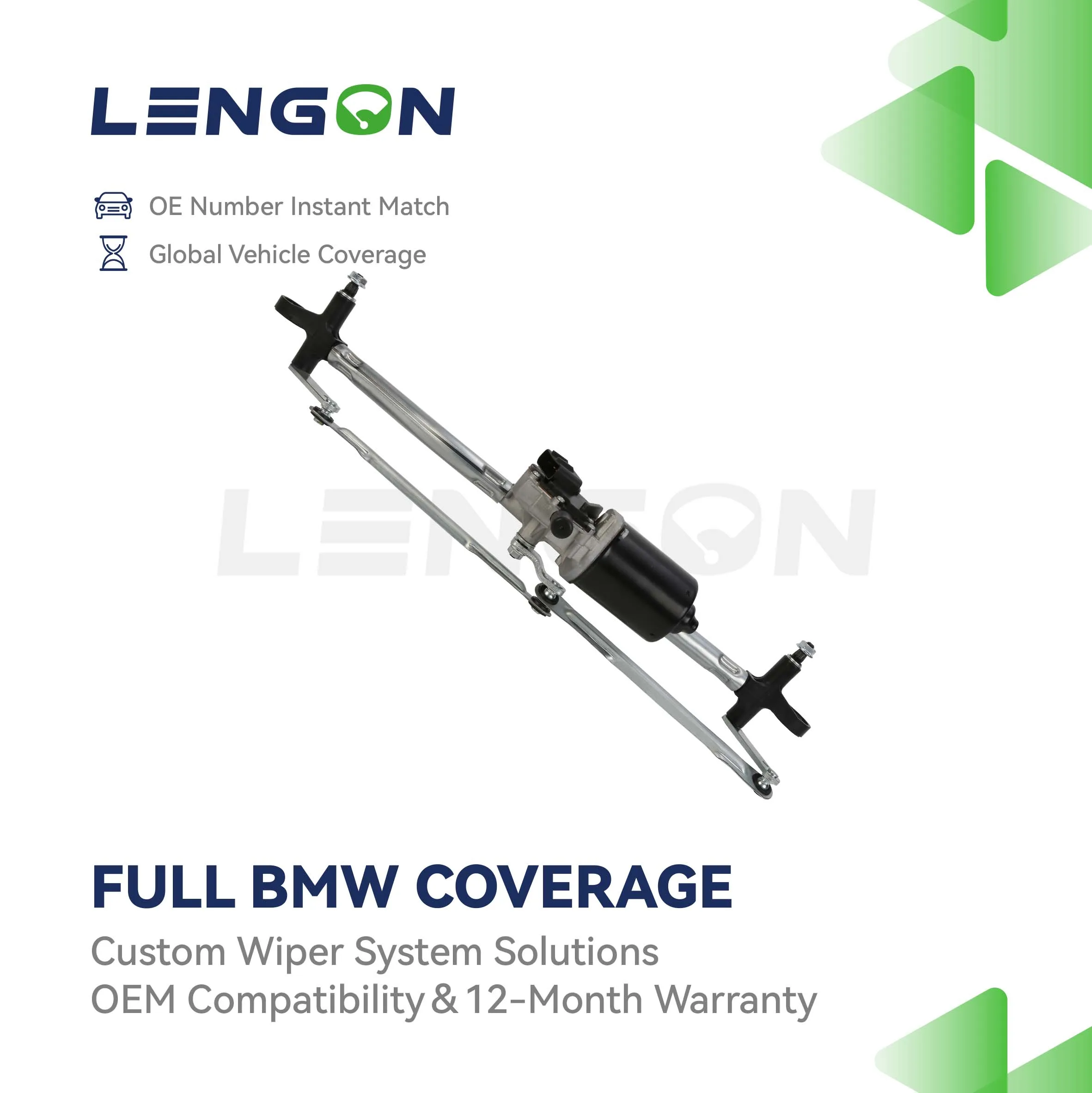 Lengun Wiper Linkage Assembly Auto Wiper Motor for Fiat Punto Motor Windshield Wiper Linkage System 64012001010 2190085