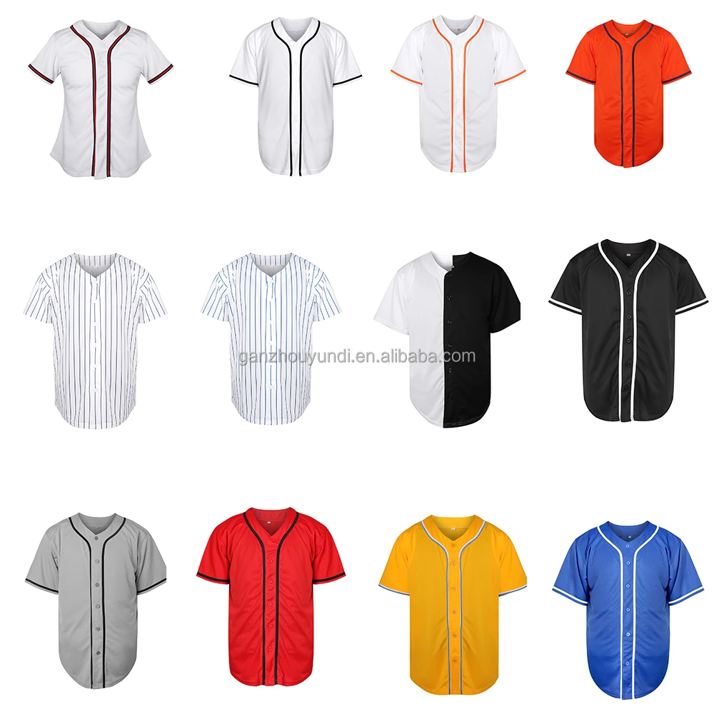Healong Sublimated Printing Low MOQ Blank Baseball Jersey T Shirt Wholesale  Button Custom Baseball Shirts - China Baseball Jersey and Sublimation Baseball  Jersey price
