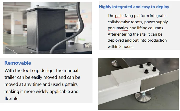 6 Axis Automatic Palletizer Robot Pick Place for Carton Boxes Bags ...