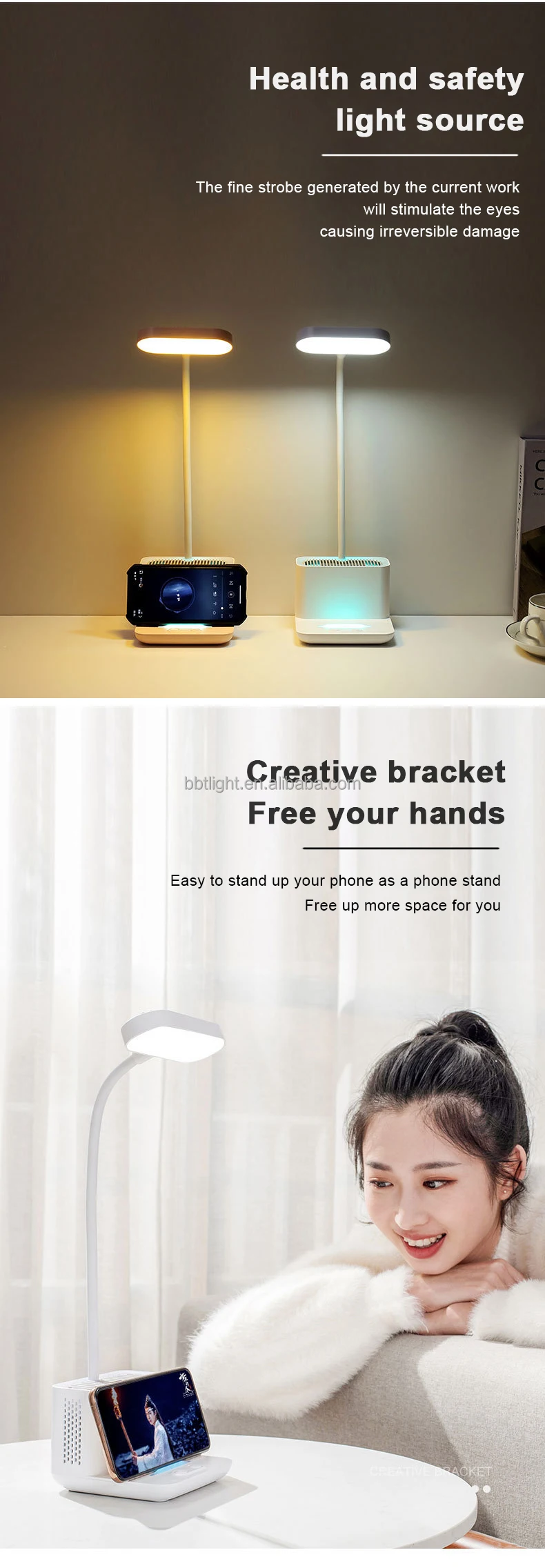 2023 High Quality Lamp Bedroom Table Lamps Rechargeable Desk Light Lamp