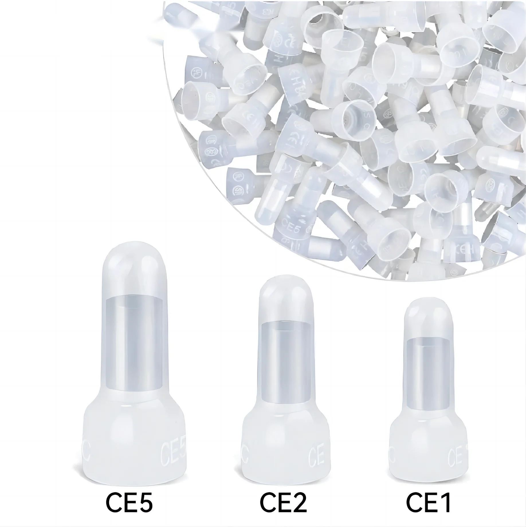 CE1 CE2 CE5 Flame-Retardant Nylon Insulated Closed End Crimp Connectors ...