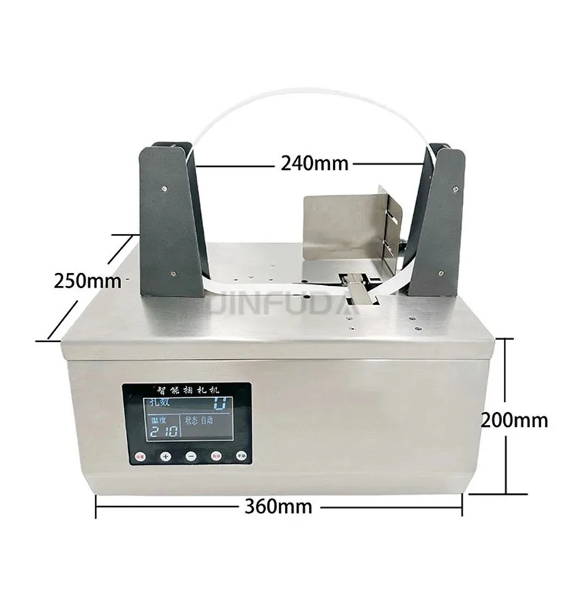 Multifunction Automatic Banding Machine Small Size Tabletop Strapping Packaging Machine for Printed Cards Labels