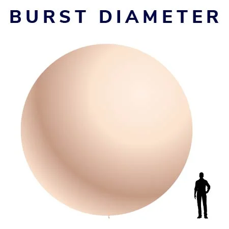 4000g Factory Direct Sales Custom Latex Giant Meteorological Investigation Aerial Weather Balloon for High Altitude Observation