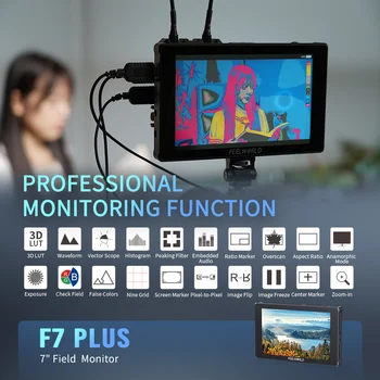 FEELWORLD F7 PLUS DSLR Camera Field Monitor, 7 Inch IPS Touch Screen, DC 8V Output for Camera, ODM/OEM Supported detail image