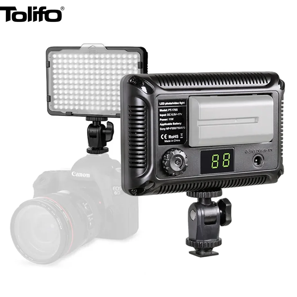 Tolifo LED Camera Fill Light Bright, Portable, and Efficient