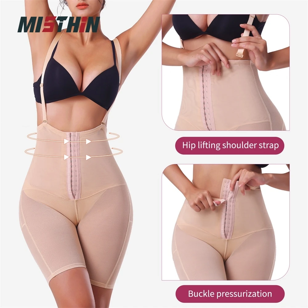 Seamless Women Shoulder Strap Shaping Underwear Body Butt Lifter Corset Panties Tummy Control Shaper Waist Trainer Shapewear