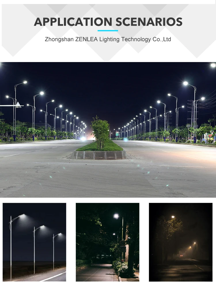 High Efficiency Outdoor Stteetlight Waterproof Ip65 Abs 60w 100w 180w Smd Led Street Lamp