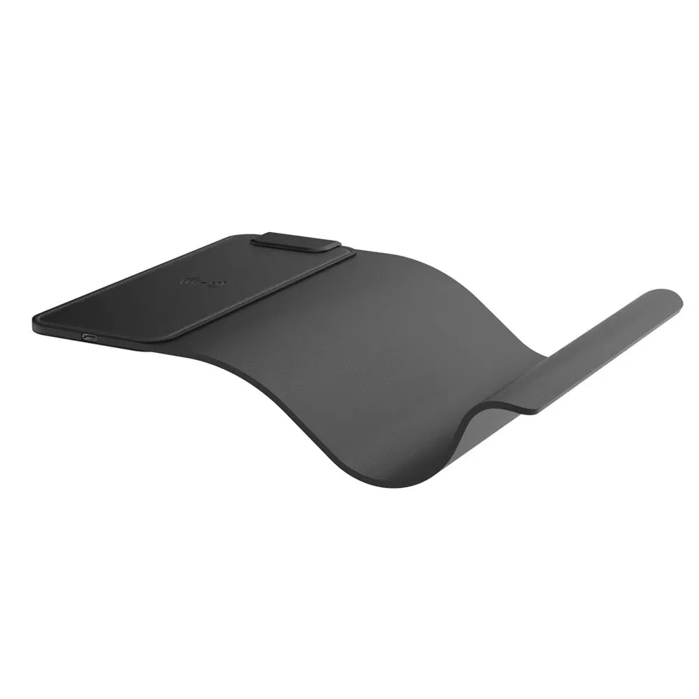Recycle Foldable Wireless Charger Mouse Pad 2 in One 15W Foldable With 5V 2A USB C Ports for Mobile Phone Fast Charging Mousepad