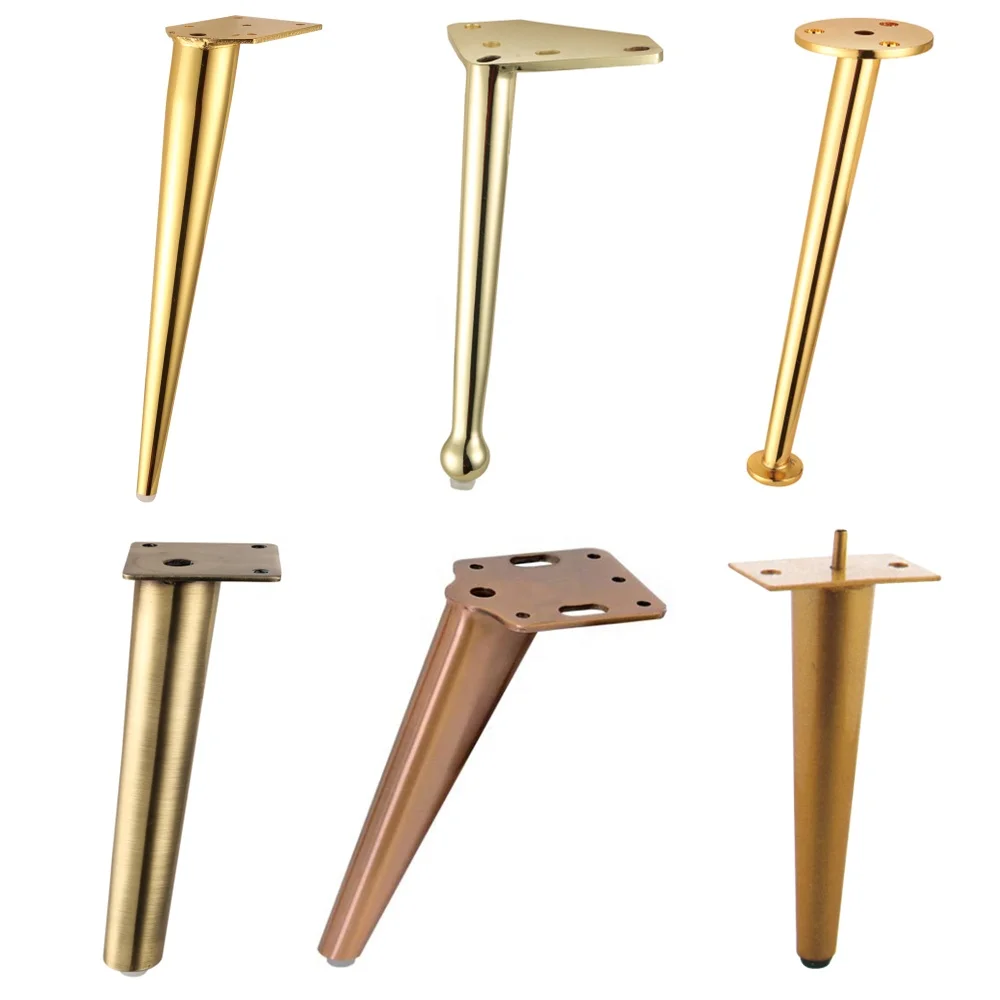 Furniture Legs Golden Color Steel Metal Furniture Leg Table Chair Sofa