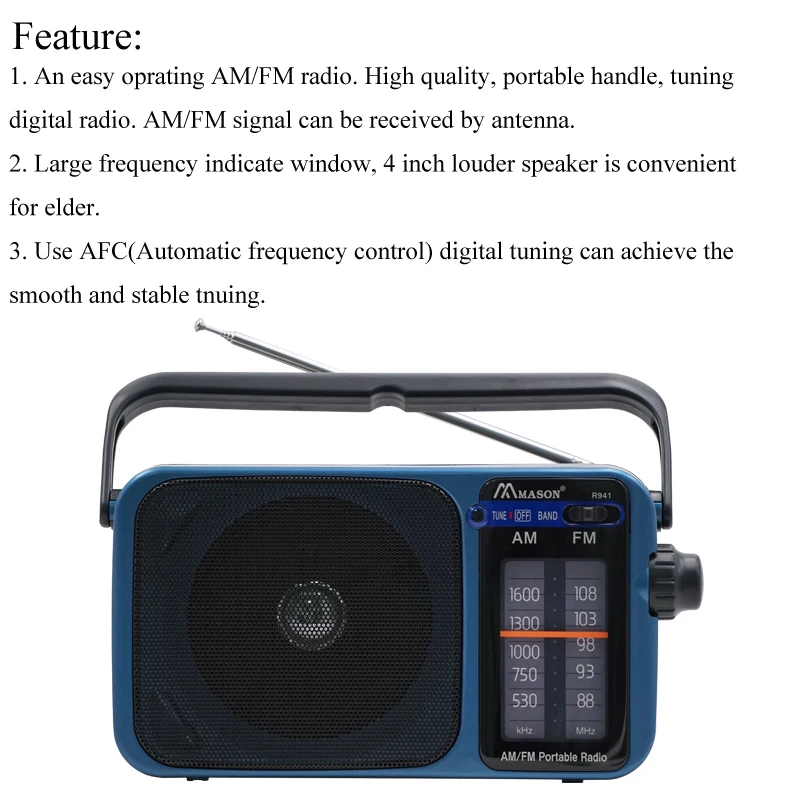 Wholesale Price Cheap Custom Desktop Multiband Kitchen BT FM AM Portable Radio for Sale