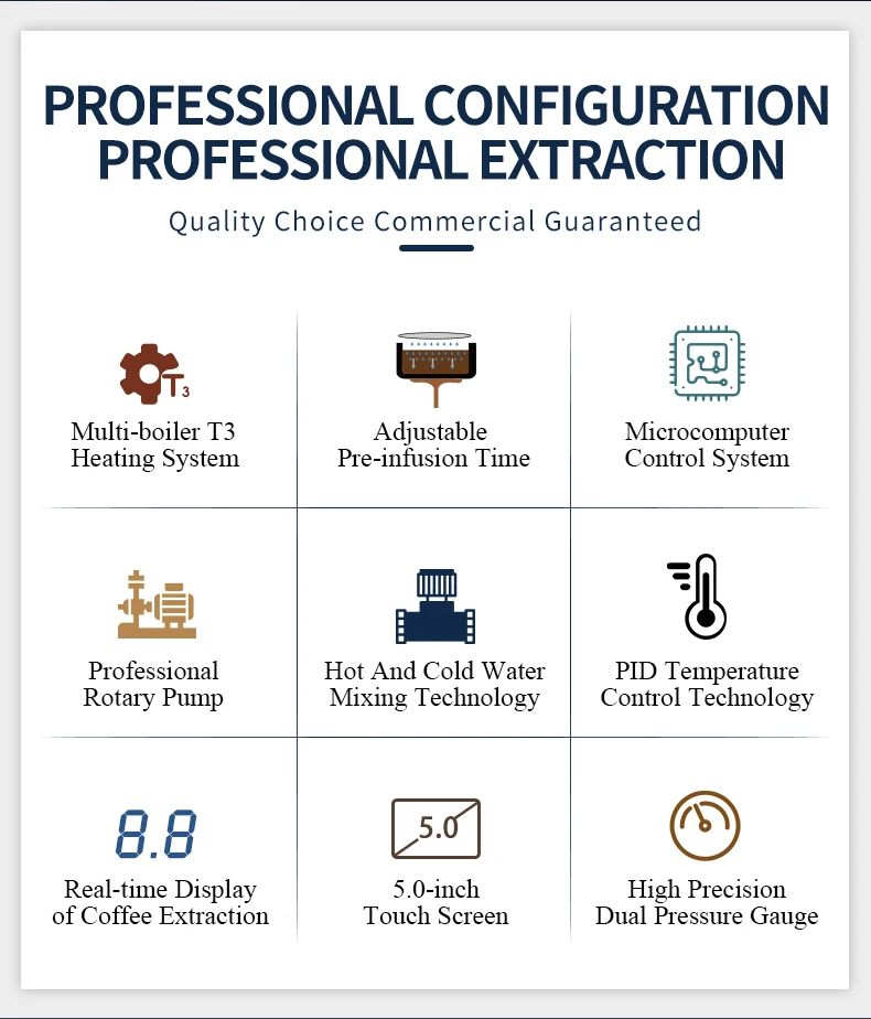 product cafetera de expreso luxury commercial professional double boiler espresso coffee machine for business-18