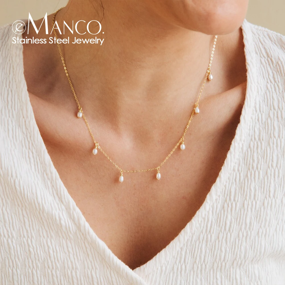 【kindababy】navy and beige mixed pearl necklace〜ネックレス Pink Mother of Pearl Beaded Necklace – Joey J. Jewelry
