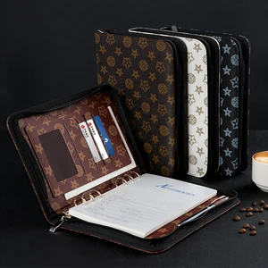 A5 Zipper Bag Notebook Multi-Functional Creative Binder Detachable Journal Waterproof Leather Custom File Diary Planner