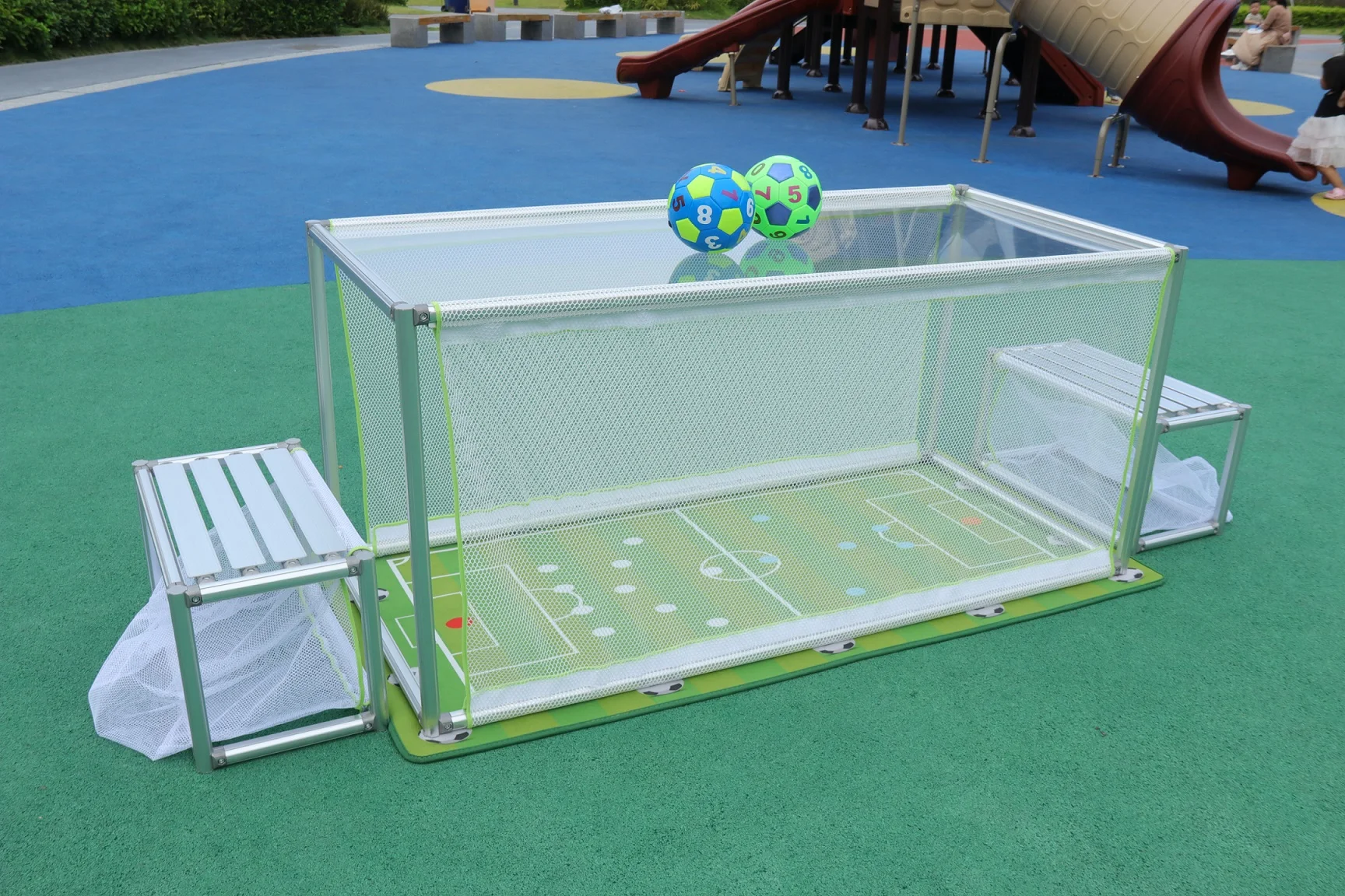 Subsoccer makes everyone a With Subsoccer age is no issue anyone can play two people pay football