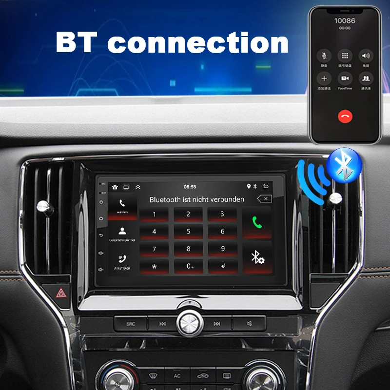 Android 13 Car Multimedia Radio Player GPS Navigation for Mercedes Benz W203 W219 Class A160 C-Class C180 Dashboard Split Screen