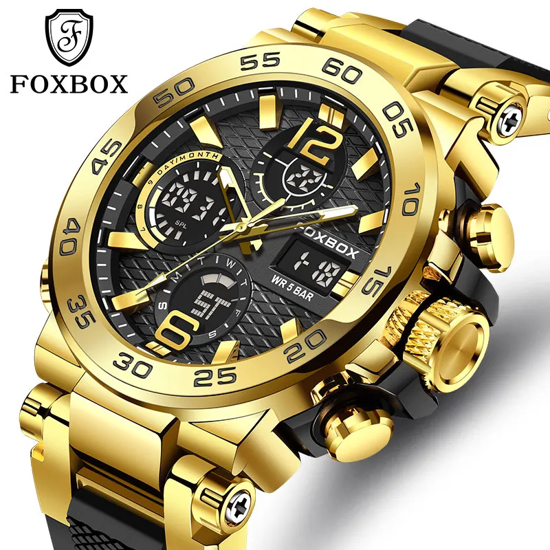 FOXBOX FB0033 Men's Digital Sport Watch - Luxury Waterproof