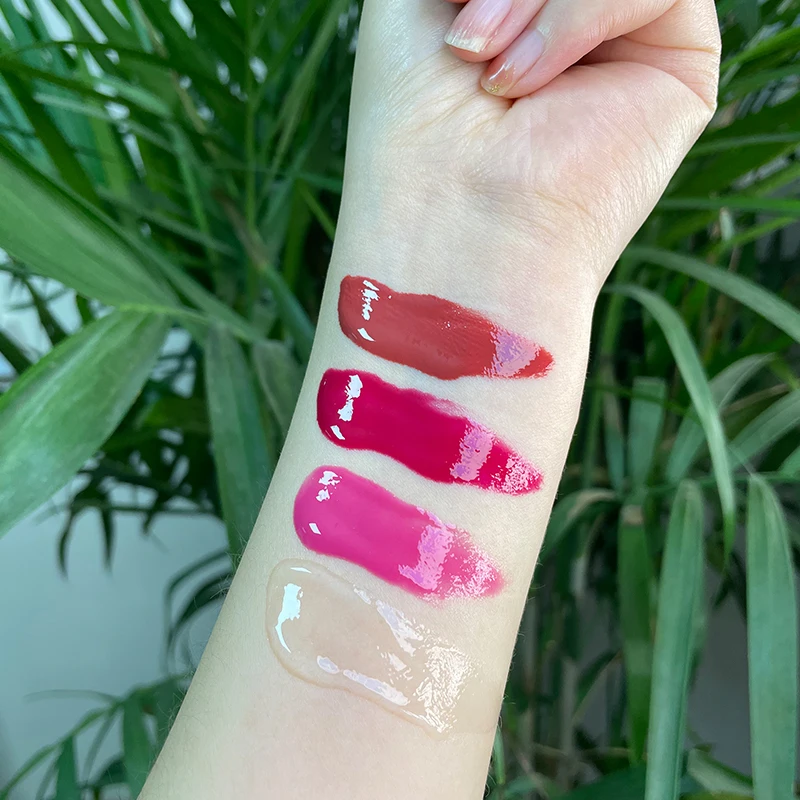 Оптовая продажа, увлажняющий ароматизированный высококачественный органический стойкий увлажняющий Блестящий розовый Алмазный мерцающий блеск для губ