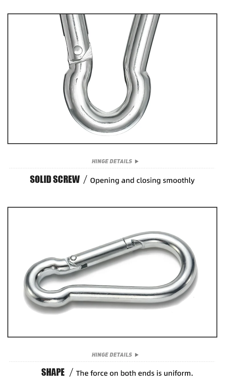 Jrsgs Factory Direct Wholesale Carabiner Hook Hardware 304 316 Springs
