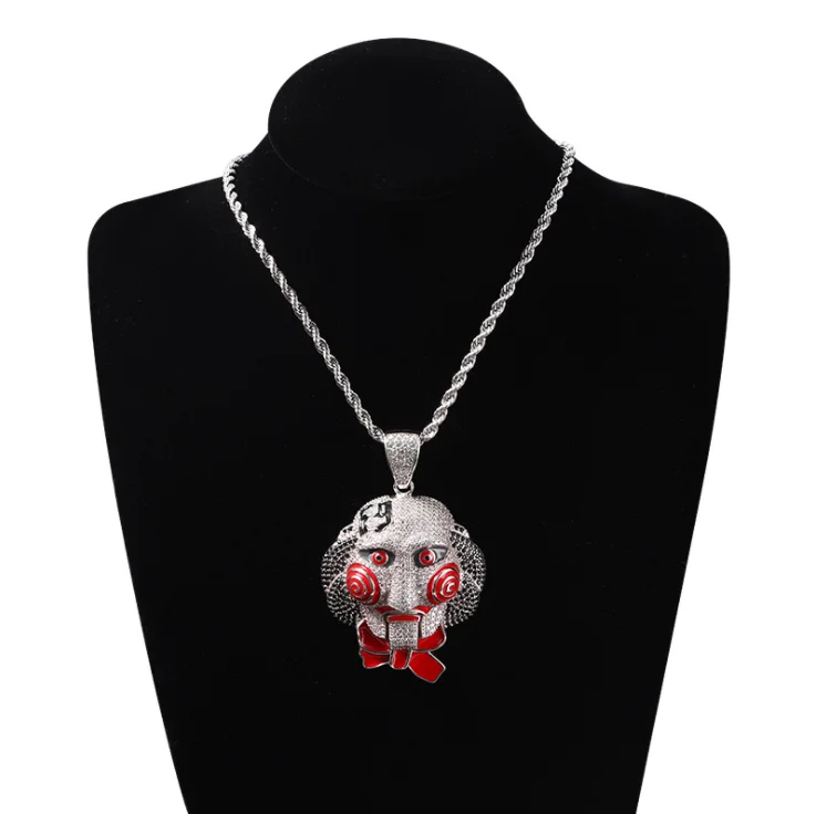 Hip-hop Jewelry Skull Pendant Chainsaw 