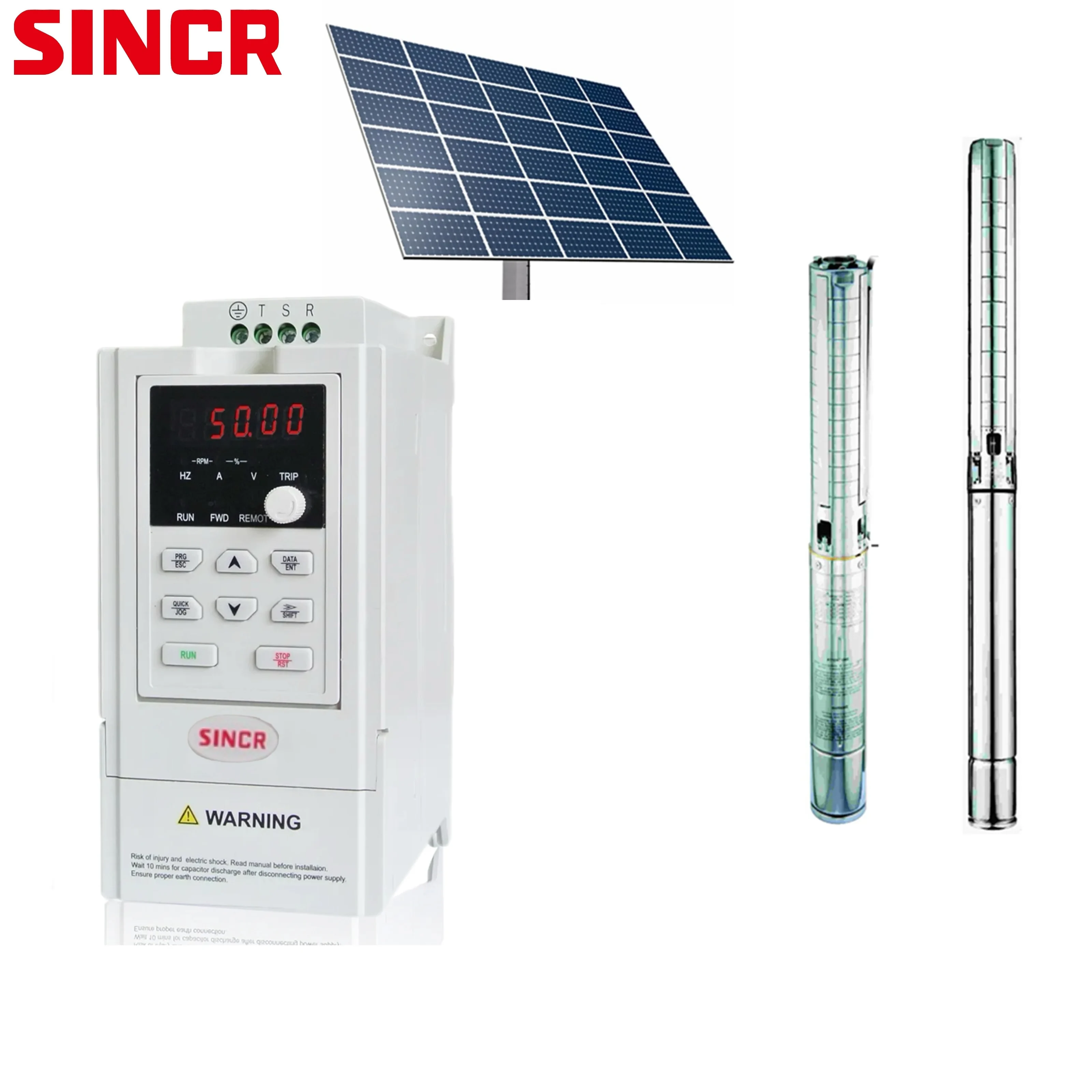 45KW 55KW 75KW Variable Frequency Solar Pump Inverter DC Input Water ...