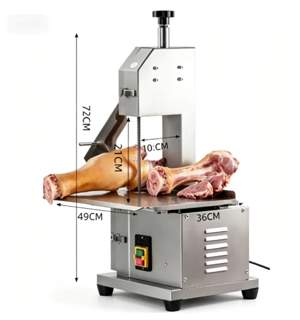 TEBAK  Best-selling Fully Automatic Frozen Meat Bone Saw Machine; Multi-functional Commercial Meat Processing Cutter