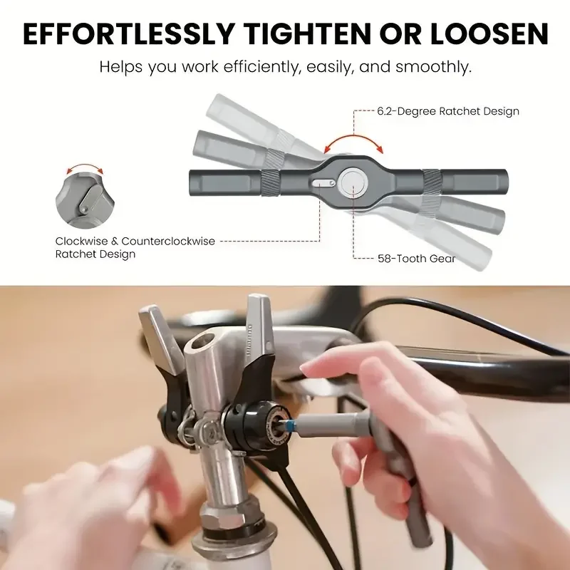 DIY Screwdriver 24 In 1 Compact And Portable Ratchet Screwdriver
