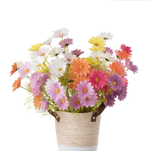 Qi Yue Fake Sunflower PU Ins Wind Artificial Flower for Home & Wedding Decorations Wholesale from Factory Cross-Border Design