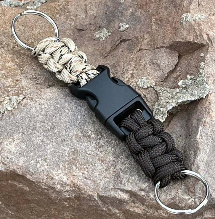 Organizer-Schlüsselanhänger, Makramee-Halter, Karabinerhaken, Schlüsselband für Camping, Wandern, Angeln_voghion.com